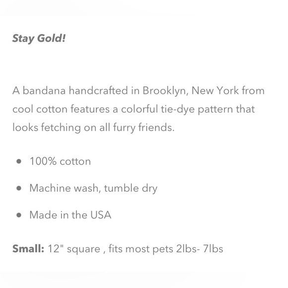 Love Thy Beast Pet Dog Bandana TieDie Summer Gift ideas , beach day, pool party - Picture 2 of 2